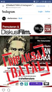 Tan Malaka Institute : Pelarangan Pemutaran Film Maha Guru Tan Malaka di Padang, Aneh