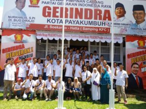 Rahmadi Azis Resmi Mendaftar Bacaleg Partai Gerindra Kota Payakumbuh