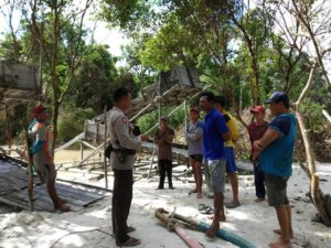 Larang PETI Bagi Warga TWS Garing Disosialisasikan Kapolsek