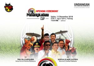 Wow, Opening Ceremony Minangkabau Cup II Bakal Bertabur Hadiah Plus-Plus