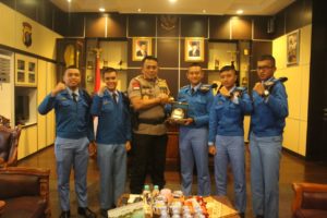 Siswa SMA-TN Kunjungi Polda Kalteng, Salah Satunya Anak Bungsu Kapolda