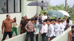 Polda Banten Laksanakan Pengamanan Kedatangan Cawapres KH Ma’ruf Amin