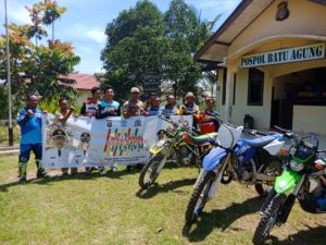 Millenial Road Safety Festifal, Polsek Serteng Nongkrong Bareng Club Motor Trail
