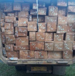 Polres Katingan Amankan 48 Kubik Kayu Olahan