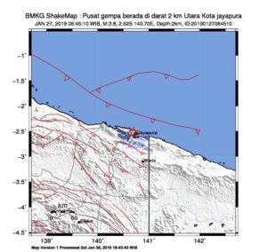 Gempa Darat Goyang Kota Jayapura Pagi Ini