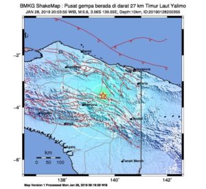 Gempa 5,6 Guncang Daratan Yalimo Papua