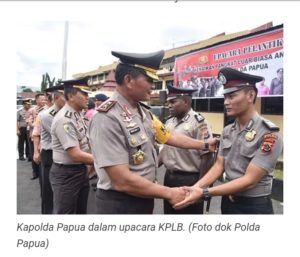 Berprestasi Dalam Tugas, 7 Anggota Polda Papua Dapat Kenaikan Pangkat Luar Biasa