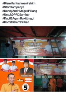 Donny Magek Piliang, Caleg Hanura DPRD Sumbar Bikin Heboh Bukittinggi