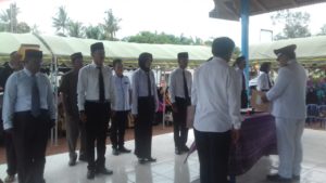 Camat Parenggean Hadiri Pelantikan Aparatur Desa