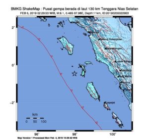 Gempa 6,1 Nias Terasa di Sumbar, Tidak Berpotensi Tsunami