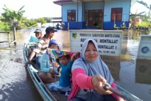 Memasuki Hari Kelima, Banjir di Barito Utara Mulai Surut