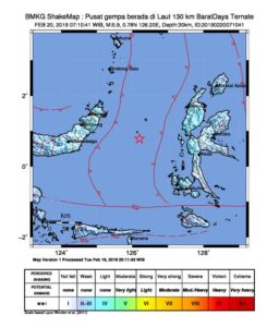 Gempa 5,9 SR Goyang Ternate, Tidak Potensi Tsunami