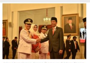 Presiden Joko Widodo Lantik Gubernur dan Wagub Riau
