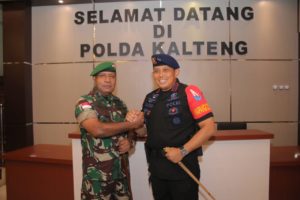 Perkuat Sinergitas, Pangdam XII Tanjung Pura Kunjungi Mapolda Kalteng