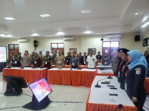 Kapolda Banten dan Danrem 064/MY Hadiri Pleno KPU