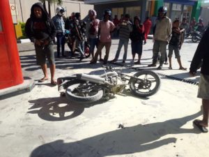 Motor Thunder Terbakar di SPBU Waipare-Sikka