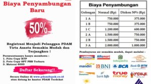 Hut RI ke- 74 dan Hari Pelanggan Nasional, PDAM Tirta Asasta Depok Beri Diskon 50%
