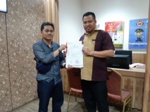 Budi Jaya Laporkan Kasno ke Polisi