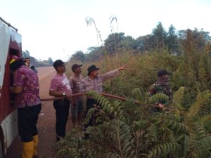 90 Hektar Lahan Belukar di Parenggean Terbakar