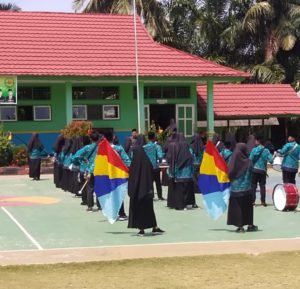 MTs 2 Wonosobo Lakukan Latihan Paskibra