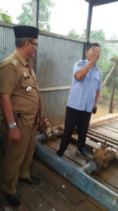 Krisis Air Bersih, Camat Parenggean Cek PDAM