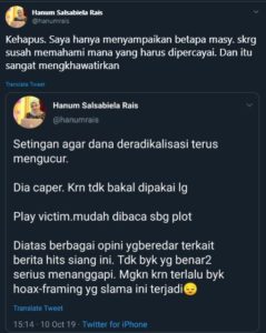 Tuding Penusukan Wiranto Rekayasa, Anak Amien Rais Jadi Trending Topic