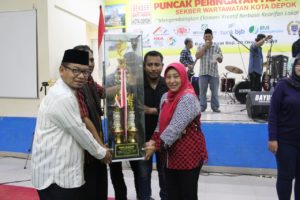 Lomba Senam Aerobic, Bappeda Depok Raih Juara Pertama