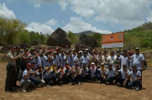 Simulasi Penanganan Bencana Tanah Longsor, Destana Desa Beji Dikukuhkan