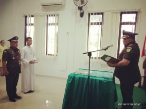 Kejari Kampar Lantik Kasi Intel Yang Baru