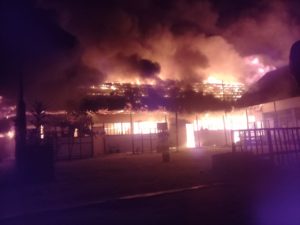 Bangunan SMP dan SMA Karya Palangka Raya Terbakar