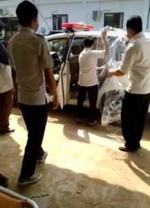 Diduga Terjangkit Covid-19 Warga Seruyan Dirujuk Ke RS.Duris Silvanus Palangka Raya