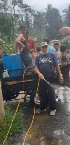Peduli Kampung Halaman  H.Wan Martabak Mesir Sumbangkan 1000 Liter Disinfektan  Antisipasi Corona