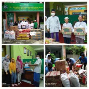 Peduli Dampak Corona, KH. Ibnu Mulkan Salurkan Sembako Zakat kepada Masyarakat