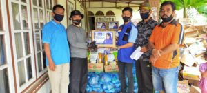 Rezka Oktoberia Peduli Kampung Halaman, Salurkan Ratusan Paket Sembako