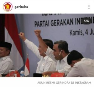 Prabowo Pimpin Kembali Partai Gerindra Periode  2020 – 2025