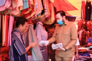 Hari Pertama New Normal, Wako Temui Banyak Pedagang tak Bermasker