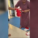 Ibu-Ibu Gunting Bendera Merah Putih Di Sumedang, Viral