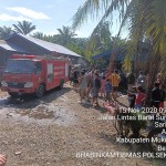 Si Jago Merah Hanguskan Satu Rumah di Desa Saribulan