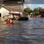 Banjir Terjang Tumbang Manggu Kabupaten Katingan