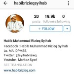 Instagram Blokir Postingan Permintaan Maaf Habib Rizieq