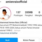 Instagram Hapus Postingan Amien Rais Soal Laskar FPI