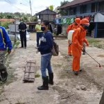 BPBD Damkar Bartim Kembali Lakukan Tindakan Penyemprotan Disinfektan Cegah Virus Corona