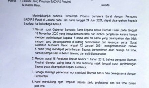 Dipertanyakan Itikad Gubernur Sumbar tak Melantik Pengurus Baznas Sumbar