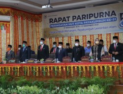 DPRD Gelar Paripurna HUT Kota Payakumbuh ke 51 dengan Khidmat