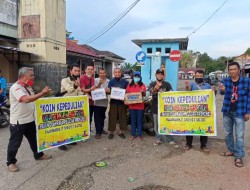 DPC AWPI dan LP-KPK Bartim Galang  Dana Aksi Koin Kepedulian Porprov 2022 dengan Turun ke Jalan