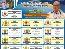 UCAPAN SELAMAT ATAS TERPILIHNYA IR BUCHARI BACHTER MT DATUAK PADUKO SINARO SEBAGAI KETUA UMUM KADIN SUMBAR PERIODE 2022-2027