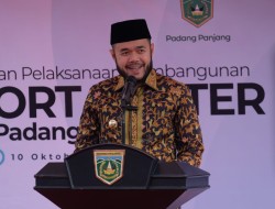 Wali Kota Fadly Amran Resmikan Pembangunan Sport Center
