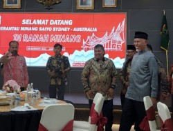 Gubernur Sambut Hangat Perantau Minang Saiyo Sydney dan Surau Sydney Australia Pulang Basamo ke Sumbar