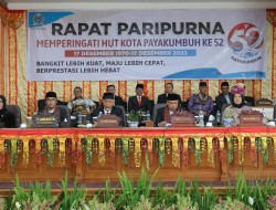 Rapat Paripurna HUT Kota Payakumbuh Ke 52, Hamdi Agus : Besar Harapan Kami Tidak Ada Pergantian Penjabat Wali Kota Sampai Terpilihnya Wali Kota Definitif