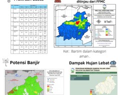 Wilayah Bartim Hari ini Berawan dan Hujan Ringan